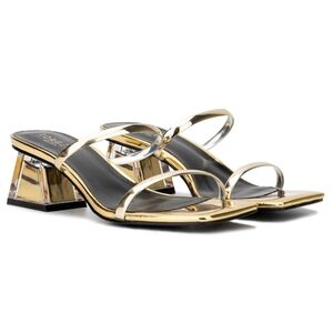 Torgeis Women's Peace Lily Sandals Heels, US 11, Gold